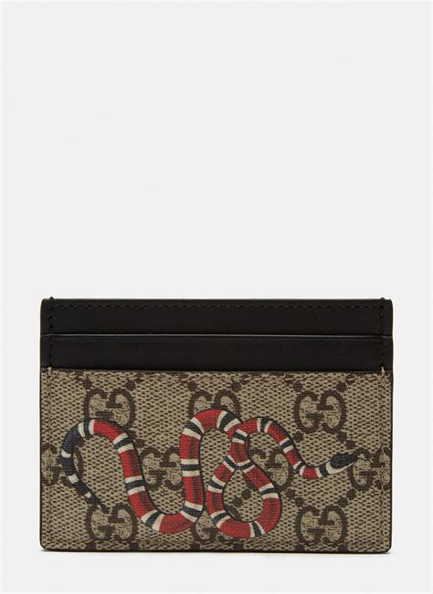 gucci canvas card holder|gucci card holder with snake.